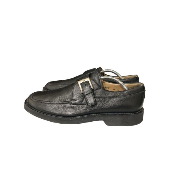 Bruno Magli Radford Men's Size 8M Black Leather handmade Italy loafer shoe - Picture 3 of 8